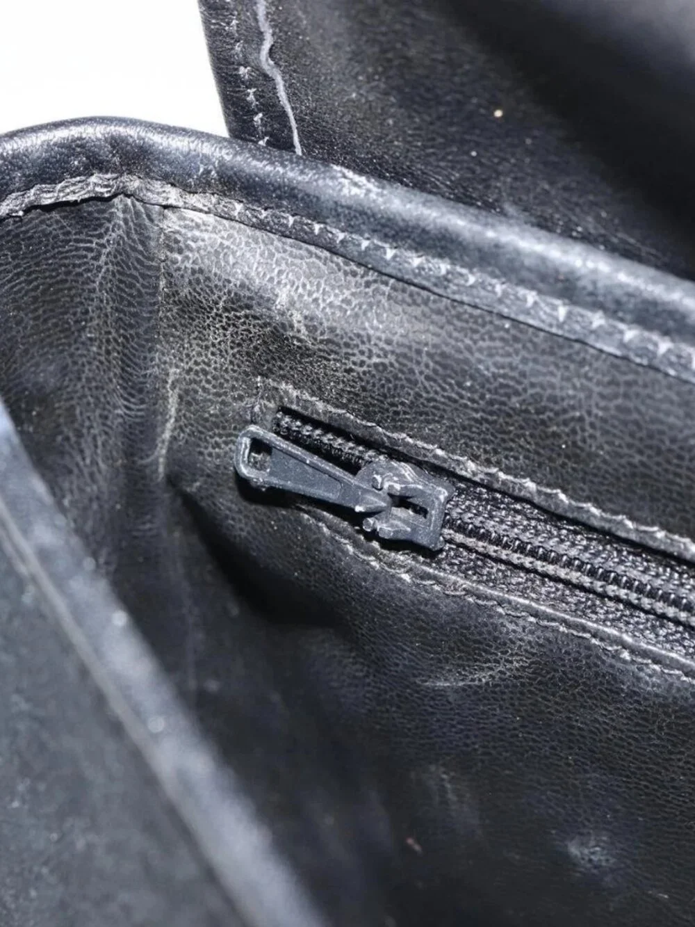 Burberrys Nova Check Hand Bag Leather Canvas Black Gold Auth gh1496 - Picture 12 of 16